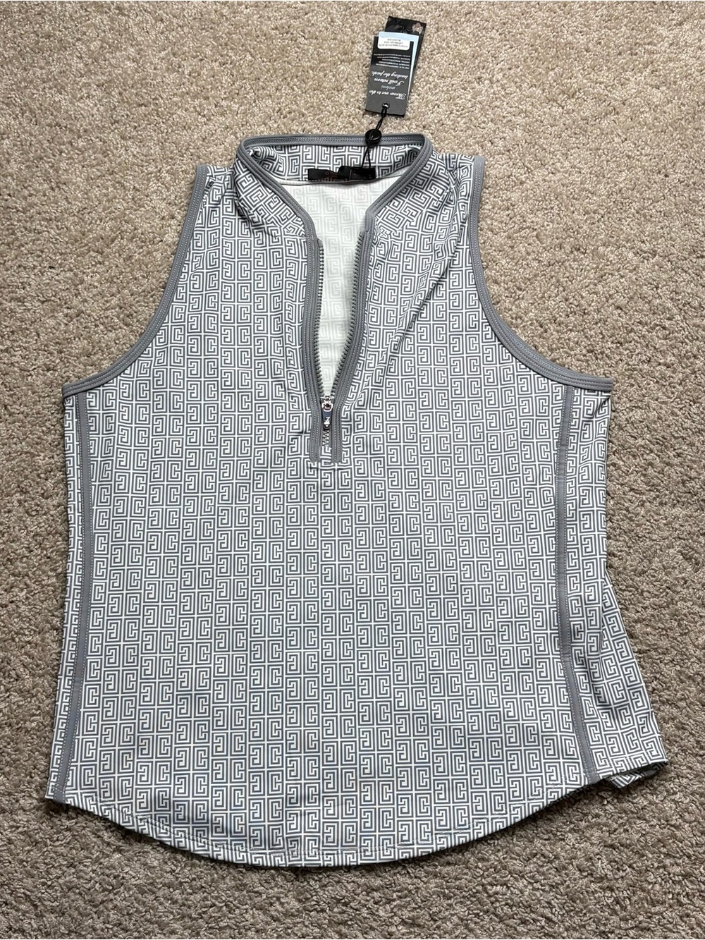 Greyson Women’s Pathfinder Sleeveless Vesta Mock Neck Top